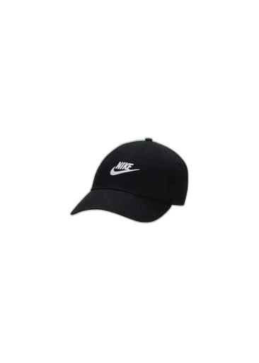 Nike Club Cap (Black/White, S/M)